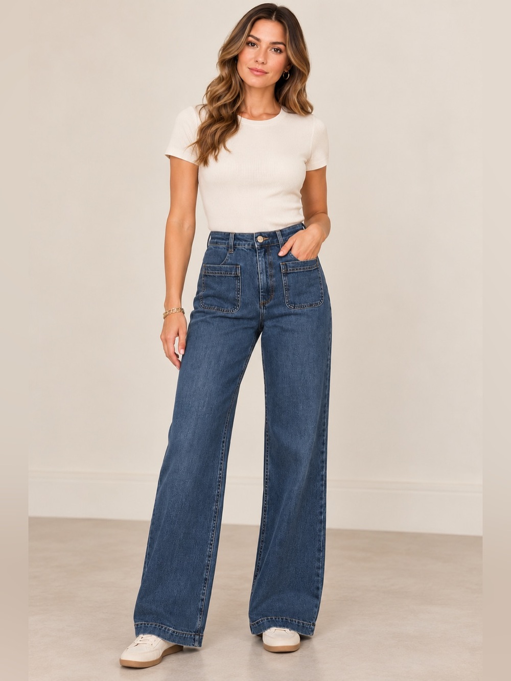 & Other Stories Paris Atelier Wide Leg Jeans Size 28